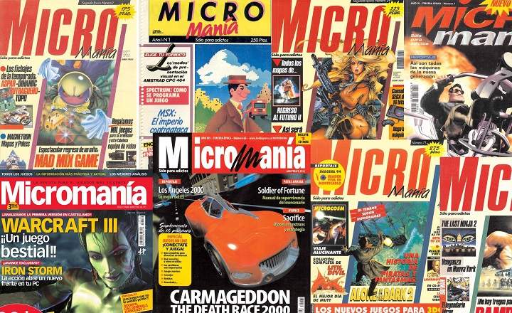 345 mītiskā žurnāla Micromanía numuri bez maksas lejupielādējami