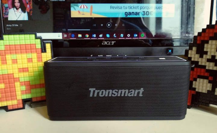 Tronsmart Mega apžvalgoje, galingas 40 W Bluetooth garsiakalbis su TWS