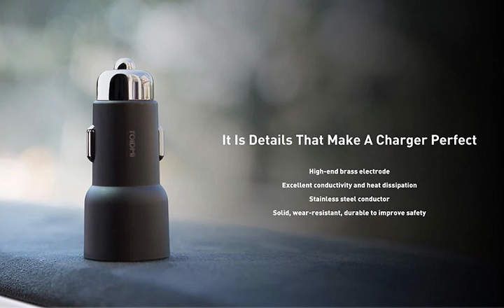 Xiaomi Roidmi 3S, unique USB car charger with Bluetooth music
