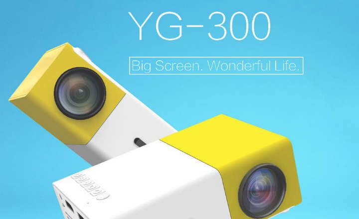 FW1S YG300, mažas 1080P LED projektorius su patraukliu dizainu